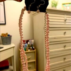 Necklace and earrings